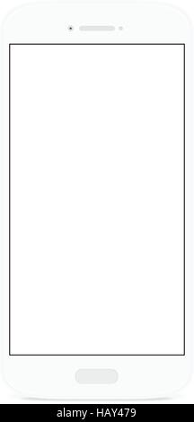 Dessin vectoriel nouveau téléphone intelligent design, écran blanc télévision téléphone blanc Illustration de Vecteur