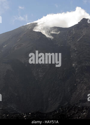 Le sommet du volcan de Pacaya, Cono Mackenney. San Vincente de Pacaya. République du Guatemala. Banque D'Images