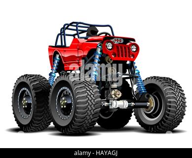 Cartoon Monster Truck Banque D'Images