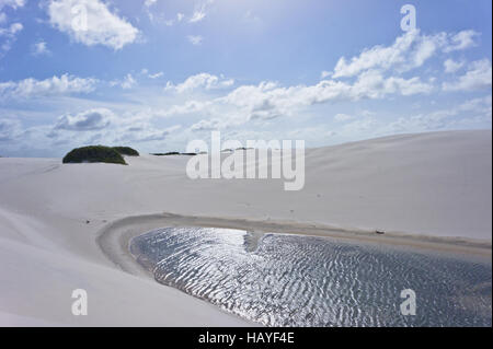 Brésil, Lençóis Maranhenses National Park Banque D'Images