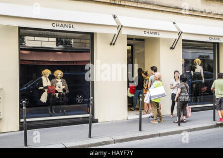 magasin de Chanel Banque D'Images