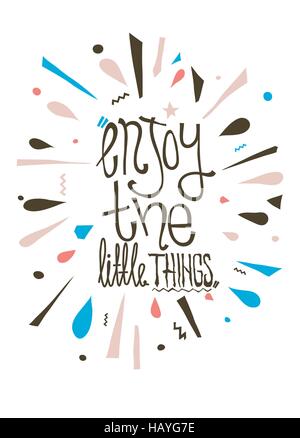 Vintage poster motivation colorée avec les éléments de géométrie, ne Illustration de Vecteur