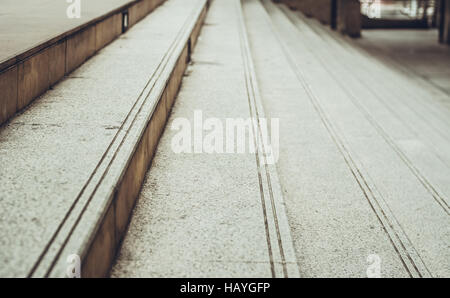 Selective focus escaliers ton vintage Banque D'Images