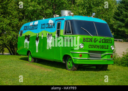 Ben et Jerry's Cowmobile Banque D'Images