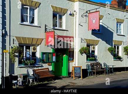 Les Stags Head pub dans le village de Dunster, Somerset, England UK Banque D'Images