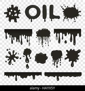 Huile ou de collection splat Illustration de Vecteur