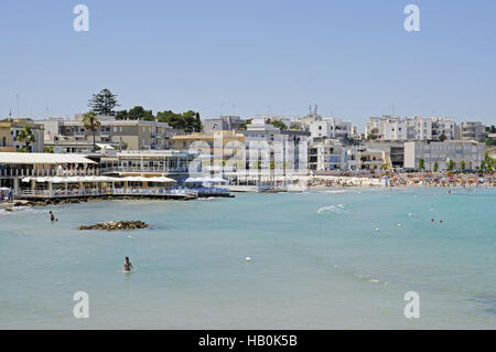 Plage, Otranto, Italie Banque D'Images