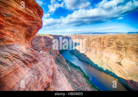 Colorado viver circulant dans grand canyon Banque D'Images