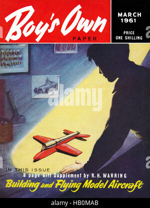 Capot avant de la Boy's Own Paper pour mars 1961 Banque D'Images