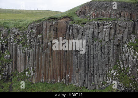 Les colonnes de basalte de Giant's Causeway, Ulster GO Banque D'Images