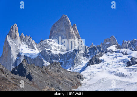 Le Mont Fitz Roy, Patagonie Banque D'Images