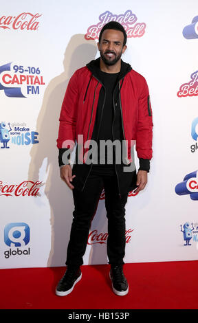 Craig David au cours de la Jingle Bell Ball avec Coca-Cola au London's O2 arena. Banque D'Images