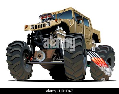 Cartoon Monster Truck Banque D'Images