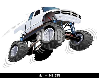 Cartoon Monster Truck Banque D'Images