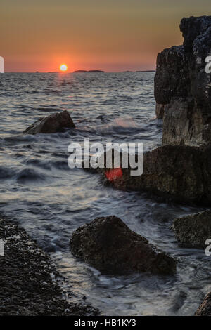 Sonnenuntergang à Bale Banque D'Images