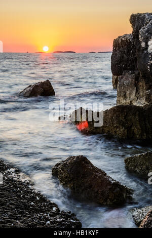 Sonnenuntergang à Bale Banque D'Images