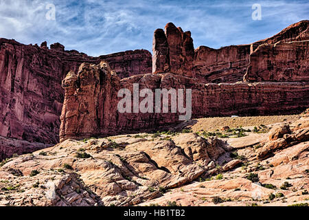 Le parc national de Canyonlands (Utah) paysages Banque D'Images