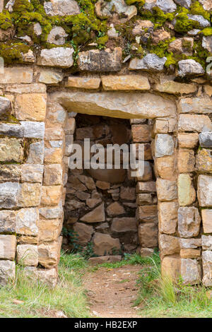 Palais de l'Inca, gros plan sur d'anciennes ruines Incas sur Isla del Sol sur le lac Titicaca en Bolivie Banque D'Images