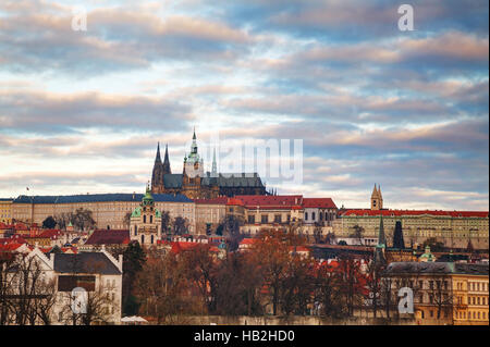 Aperçu de Prague dans la matinée Banque D'Images