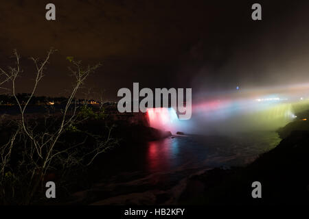 Nocturne de Niagara Falls Banque D'Images