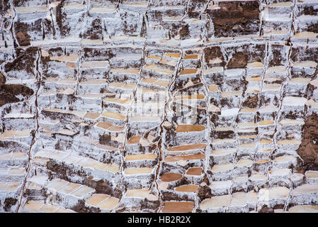 Salinas de Maras, les mines de sel près de Cusco, Pérou Banque D'Images