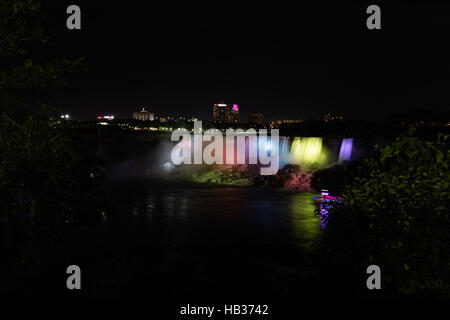 Nocturne de Niagara Falls Banque D'Images