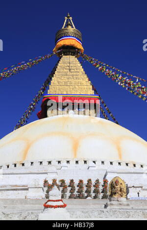 Boudhanath à Katmandou, au Népal. Banque D'Images