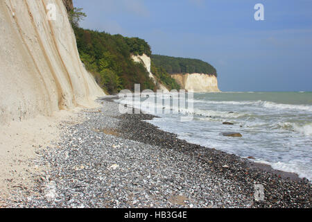 Falaises Blanches de l'île de Rügen, Allemagne Banque D'Images