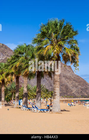 Plage Teresitas à Tenerife - Îles Canaries Banque D'Images