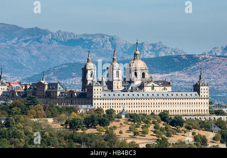 Le monastère de San Lorenzo de El Escorial, Comunidad de Madrid, Espagne. Banque D'Images