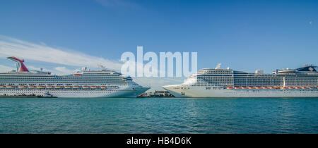 Port de Miami - port de Miami l'une des biggeest passanger port dans USA Banque D'Images