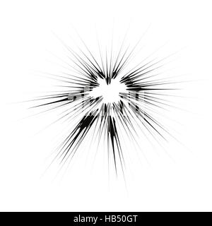 Exploser, Flash Cartoon Explosion, éclatement d'Étoile Banque D'Images