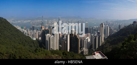 Vue depuis le pic épouse royale, Hong Kong, Chine Banque D'Images