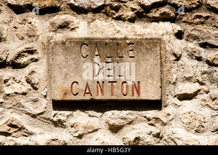 Canton Street - Santillana del Mar - Espagne Banque D'Images