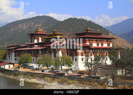 Le Punakha Dzong Banque D'Images