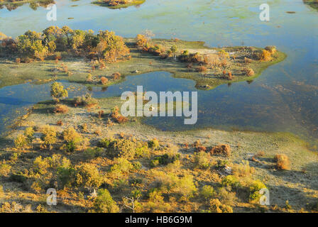 Paysage aérien en Afrique Namibie Banque D'Images