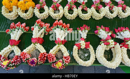 Pak Khlong Talat marché aux fleurs à bangkok Banque D'Images