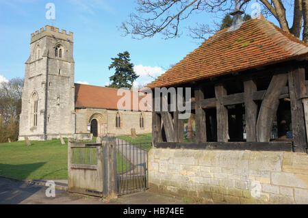 St Nicholas Church, Ullenhall, Henley-in-Arden Banque D'Images