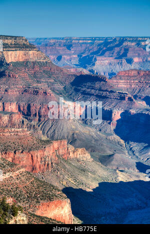 Rive Sud, le Parc National du Grand Canyon, UNESCO World Heritage Site, Arizona, USA Banque D'Images