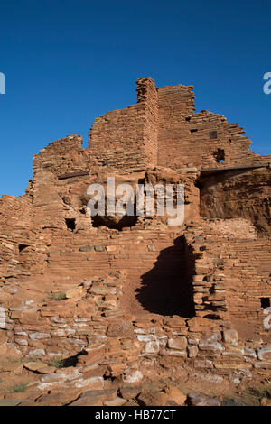 Wupatki Pueblo, peuplé d'environ 1 100 à 1 250 AD AD, Wupatki National Monument, Arizona, USA Banque D'Images