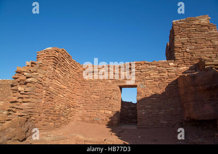 Wupatki Pueblo, peuplé d'environ 1 100 à 1 250 AD AD, Wupatki National Monument, Arizona, USA Banque D'Images