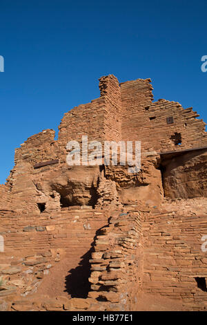 Wupatki Pueblo, peuplé d'environ 1 100 à 1 250 AD AD, Wupatki National Monument, Arizona, USA Banque D'Images