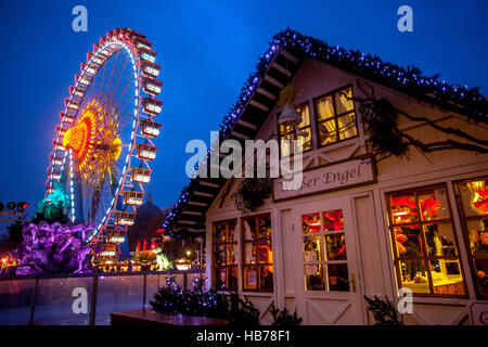 Marché de Noël, l'Alexanderplatz, Berlin, Allemagne Banque D'Images