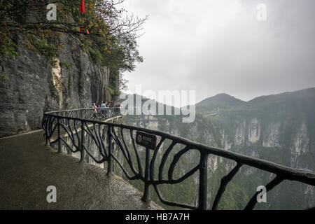 Paysage de montagne tianmen et viewpoint Banque D'Images