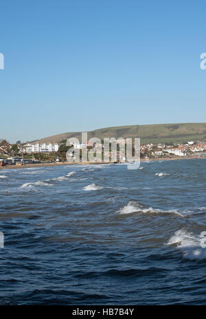 Une vue de la jetée de Swanage. Banque D'Images