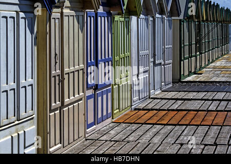 Cabines de plage Banque D'Images