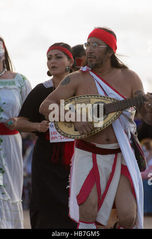Muertos y Marigold Parade, Albuquerque, Nouveau Mexique, USA. Banque D'Images