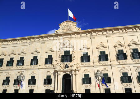 L'Auberge de Castille à La Valette, Malte Banque D'Images