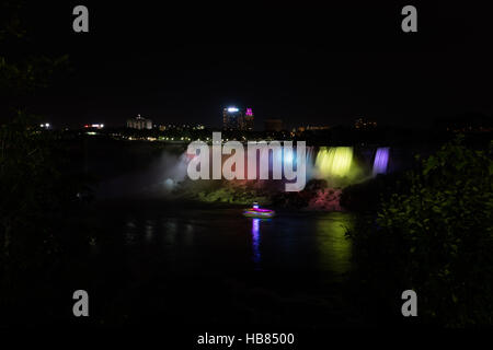 Nocturne de Niagara Falls Banque D'Images