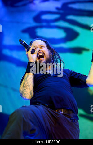 Jonathan Davis frontman du groupe Korn Banque D'Images